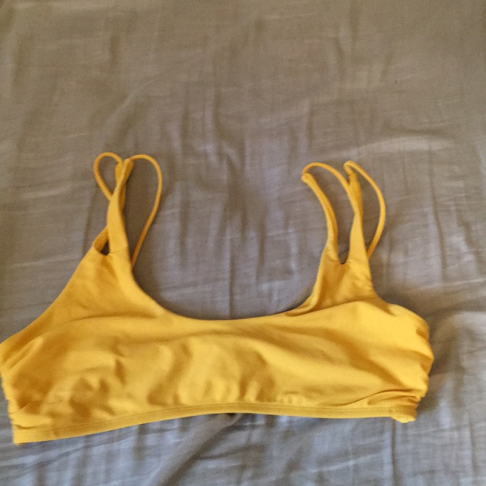 Cute bright yellow bikin top